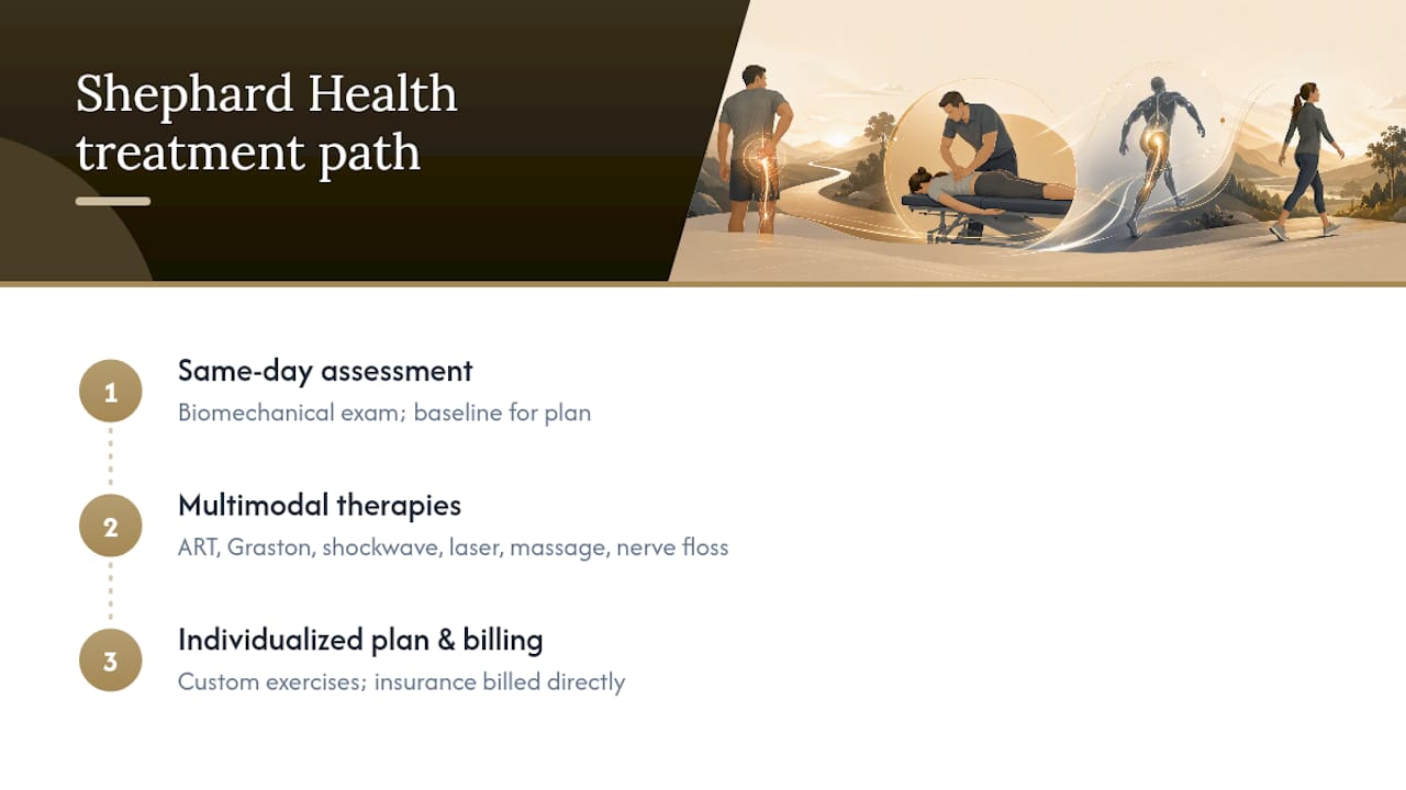 How Shephard Health Treats Piriformis Syndrome — overview diagram