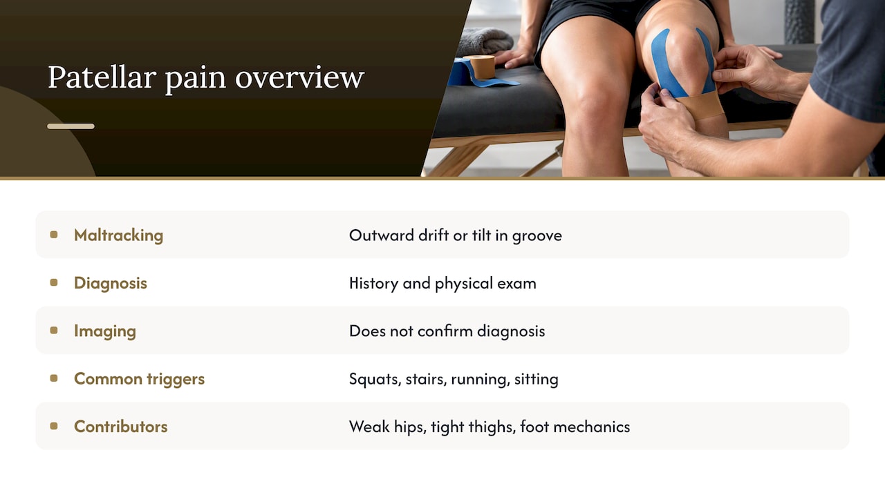 1. What patellar tracking problems actually are — overview diagram